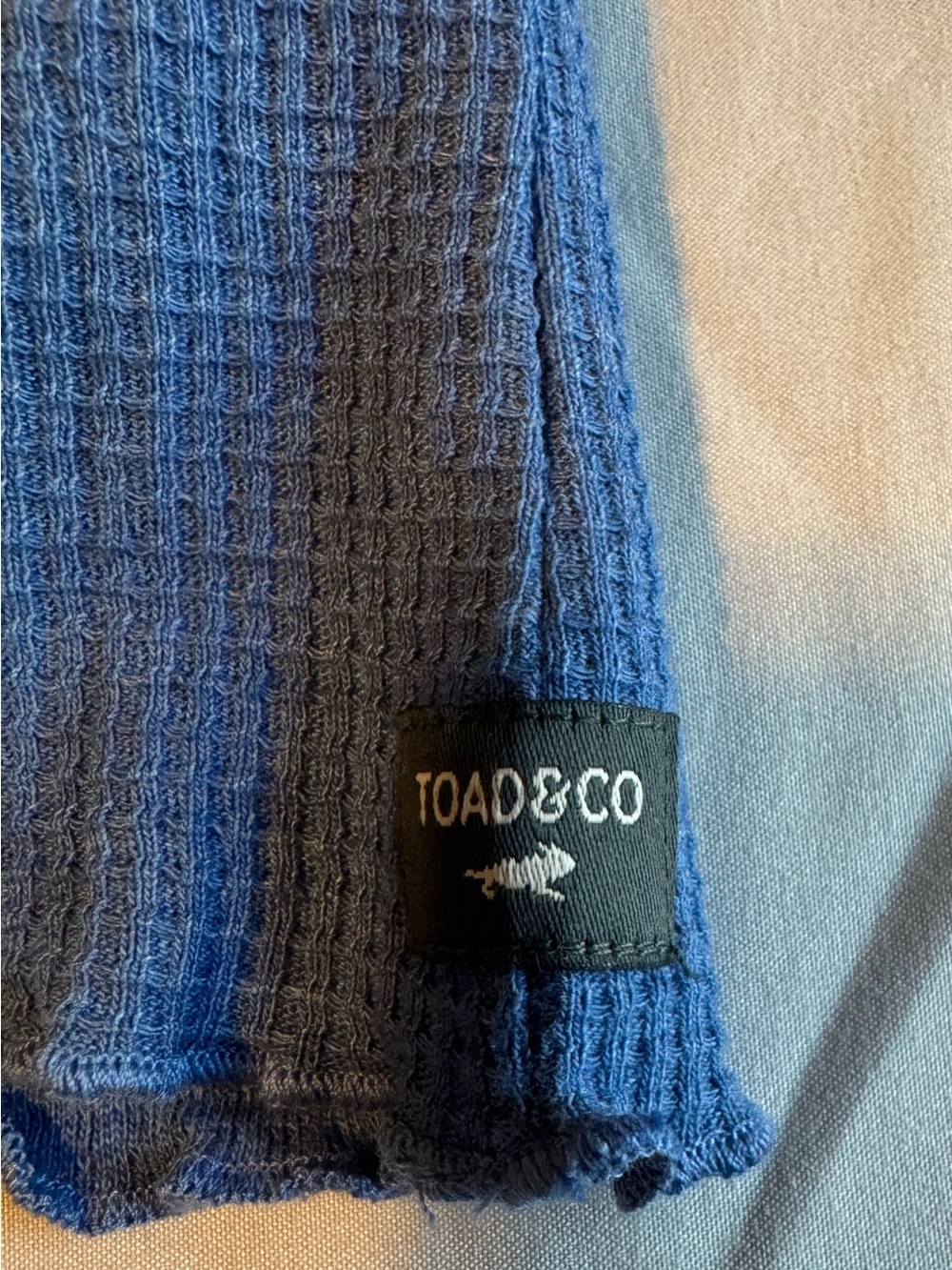NWOT Toad &Co. Blue ribbed tank top - Picture 4 of 7